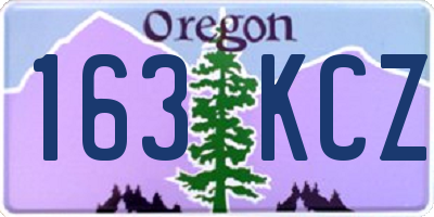 OR license plate 163KCZ