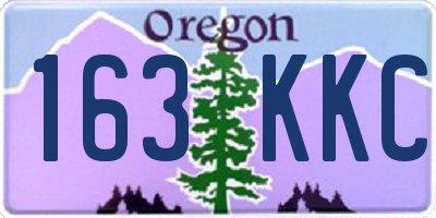 OR license plate 163KKC