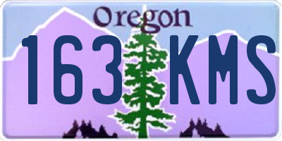 OR license plate 163KMS