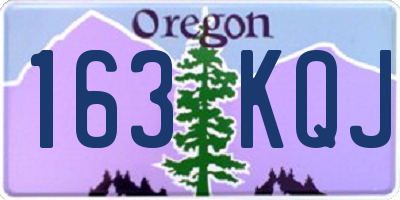 OR license plate 163KQJ