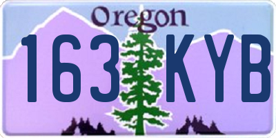 OR license plate 163KYB