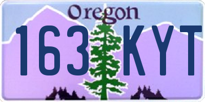 OR license plate 163KYT
