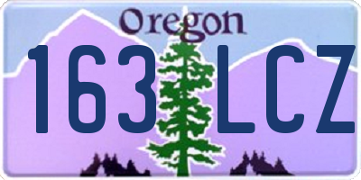 OR license plate 163LCZ