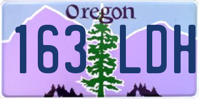 OR license plate 163LDH