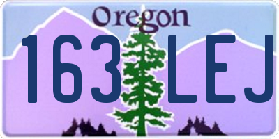OR license plate 163LEJ