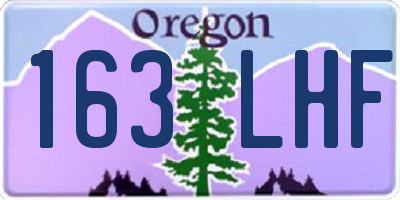 OR license plate 163LHF