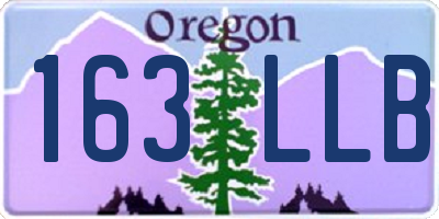 OR license plate 163LLB