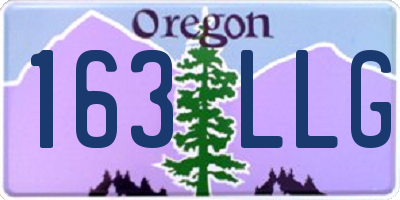 OR license plate 163LLG