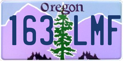 OR license plate 163LMF