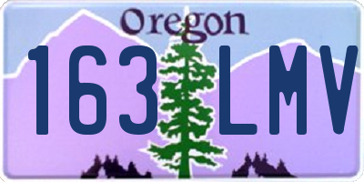 OR license plate 163LMV