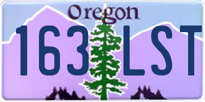 OR license plate 163LST