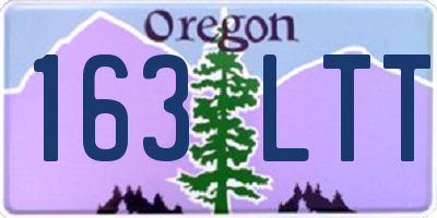 OR license plate 163LTT