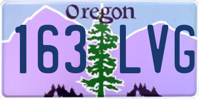 OR license plate 163LVG
