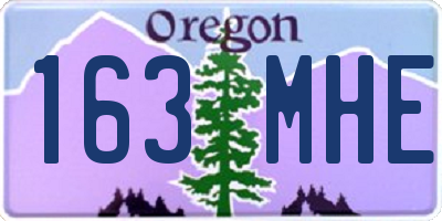 OR license plate 163MHE