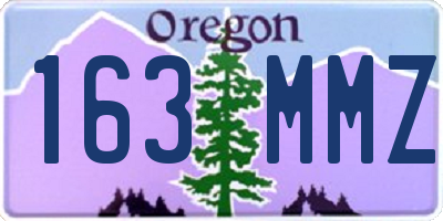 OR license plate 163MMZ
