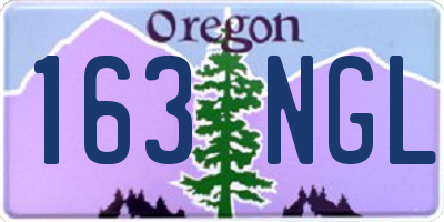 OR license plate 163NGL