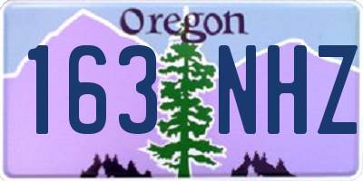 OR license plate 163NHZ