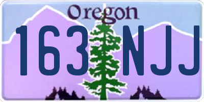 OR license plate 163NJJ
