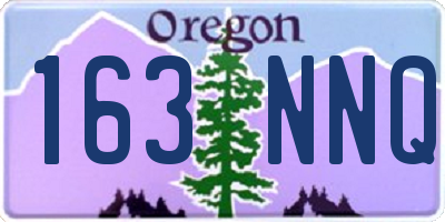 OR license plate 163NNQ