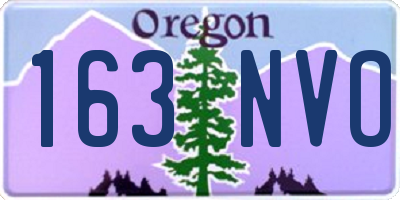 OR license plate 163NVO