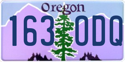 OR license plate 163ODQ