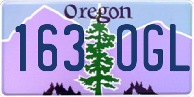 OR license plate 163OGL