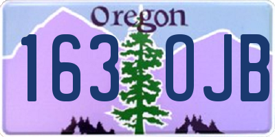 OR license plate 163OJB
