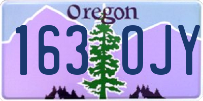 OR license plate 163OJY