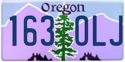 OR license plate 163OLJ