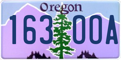 OR license plate 163OOA