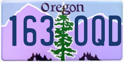 OR license plate 163OQD