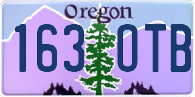 OR license plate 163OTB