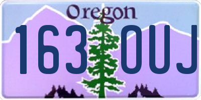 OR license plate 163OUJ