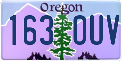 OR license plate 163OUV