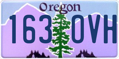 OR license plate 163OVH