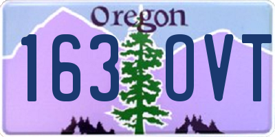 OR license plate 163OVT
