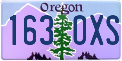 OR license plate 163OXS