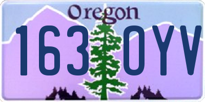 OR license plate 163OYV