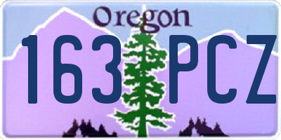 OR license plate 163PCZ