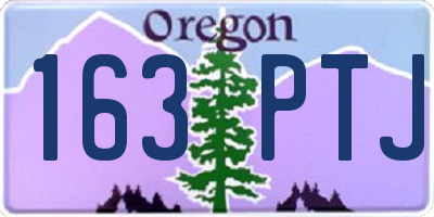OR license plate 163PTJ