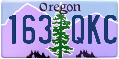 OR license plate 163QKC