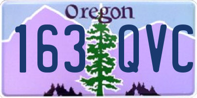 OR license plate 163QVC