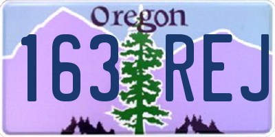 OR license plate 163REJ