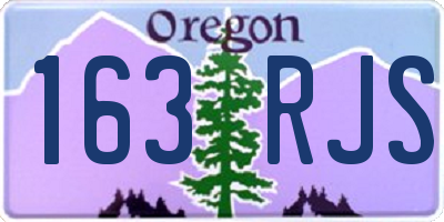 OR license plate 163RJS