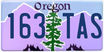 OR license plate 163TAS