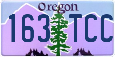 OR license plate 163TCC