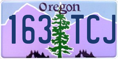 OR license plate 163TCJ
