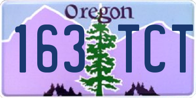 OR license plate 163TCT