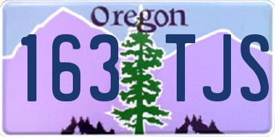 OR license plate 163TJS