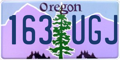 OR license plate 163UGJ